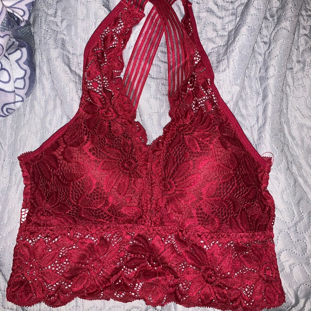 Red bralette